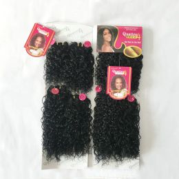 Pack d'adorables tissages synthétiques bouclés et crépus, 4 lots/lot, fibres résistantes à la chaleur, Quattro Bebe Curl, 4 pièces