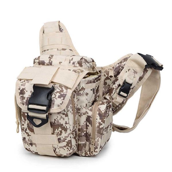 Pack Camping utilitaire taille tactique sac extérieur pochette militaire Camping randonnée taille bouteille d'eau ceinture sacs Camouflage taille Fanny 266O