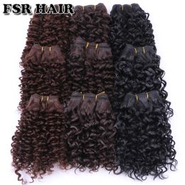 Pack FSR tissage de cheveux synthétiques courts crépus bouclés tissage de cheveux 6 pièces/lot 210g produit capillaire