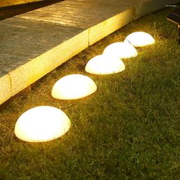 Pack Led Led Solar Lawn Lights Lighting de paisaje al aire libre con panel de silicio para suministros de jardín de patio doméstico