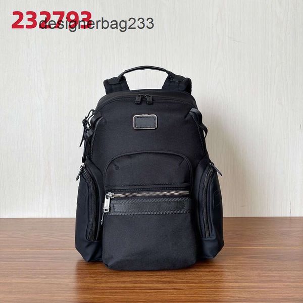 Pack Mens Tumss Back Men Designador de lujo Mochila Bolsos Bolsos Bolsos Nuevos hombres 0232759D Alpha Bravo Roll Top Casual Fashion Computer Mochila YD32