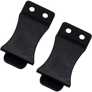 Lot de 2 clips rapides pour étui de pistolet Kydex pour ceintures 1,5 – montage encastré avec trous et vis.