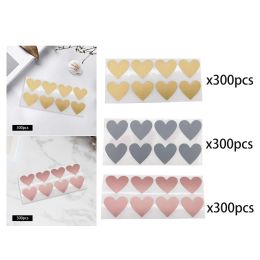 PACK DE 300 Heart Scratch Off Stickers Scratch Card Stickers Stickers Auto Adhesive Étiquettes pour le genre Révalent cadeau Baby Shower Party Favor