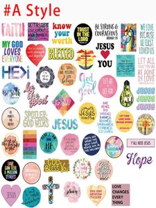 Pak van 50 stuks Hele Jezus Christus Christelijke Stickers God zegene u Laptop Skateboard Motor Fles sticker Notebook Auto Bagage 1550792