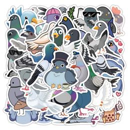 Pak van 50 stks groothandel cartoon duivenstickers waterdichte sticker voor bagage laptop skateboard notebook water fles auto stickers kinderen cadeaus speelgoed speelgoed