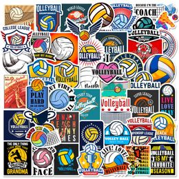 Pak van 50 stks groothandel volleybalstickers waterdichte sticker voor bagage laptop skateboard notebook waterfles auto -stickers