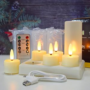 Pack de 6 bougies rechargeables
