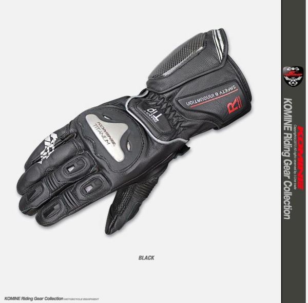 Colis courrier Komine GK169 gants de course de moto en cuir et alliage de titane9902438