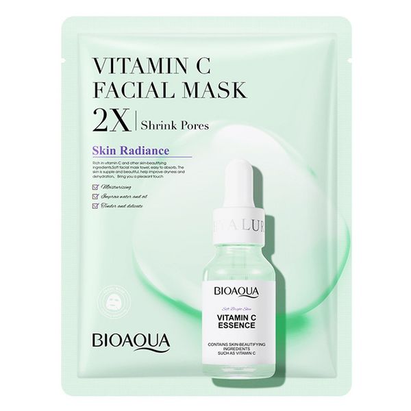 Masque facial emballé Bioaoua Collagène Face Mask Packs Hydratage à long terme et hydratant en gros
