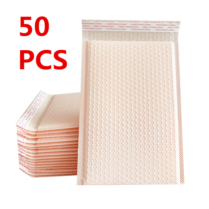 Packaging Bags 50pcs Bubble Envelop Self Seal Thick Foil Bubble Mailer For Gift Packaging Book Magazine Lined Mailer Self Seal