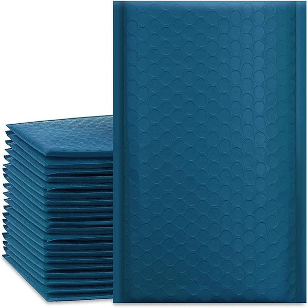 Bolsas de embalaje 50PCS Azul marino Poly Bubble Mailers Bag para sobres de pequeñas empresas