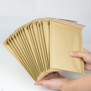 Sacs d'emballage en enveloppes de bulle en papier kraft naturel