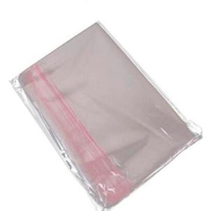 Sacs d'emballage en Cellophane refermables, sacs en Poly Opp transparents auto-adhésifs, stockage d'emballage en plastique Ba7497553