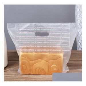 Sacs d'emballage en gros 1000 pièces sac à dessert de haute qualité gâteau toast pochettes à pain pochette à emporter boulangerie sn4086 livraison directe dhozm