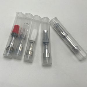 Verpakkingsfles Kindveilige plastic buisflessen voor vape-patroonkarren Doorzichtige pop-top PP-tankverpakking