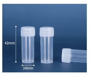 Verpakkingsflessen 5 ml plastic pil fles lege containers opbergdoos Monsterflesje met deksel voor test