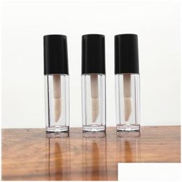 Bouteilles d'emballage en gros 1.l mini vide à lèvres transparente brillant tube en plastique baume boute
