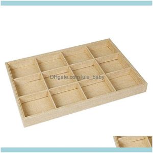 Embalaje Jewelrystackable 12 Grid Jewelry Tray Showcase Display Organizador Bolsas Drop Delivery 2021 U4Rme