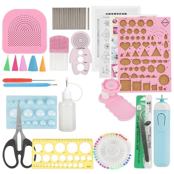 Verpackungspapier 24 Teile/satz DIY Quilling Papier Werkzeuge Kit Sets Kunst Handwerk Dekoration Hamdmade Handwerk Papier Dekoration Werkzeug Quilling Kit 230925