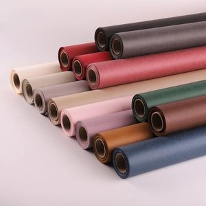 Verpakkingspapier 6 yards effen kleur Kraftpapier rolboeket dikker inpakpapier Geavanceerde textuur bloemenwinkel vakantiecadeau Verpakkingsmaterialen 231127