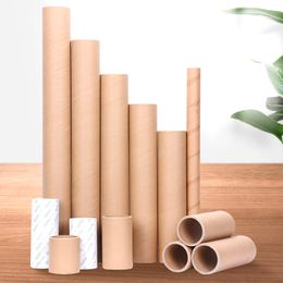 Embalaje de papel Papel de embalaje Tubo de papel de piel de vaca Tubo de papel redondo para alimentos El papel de regalo puede proteger el tubo de papel