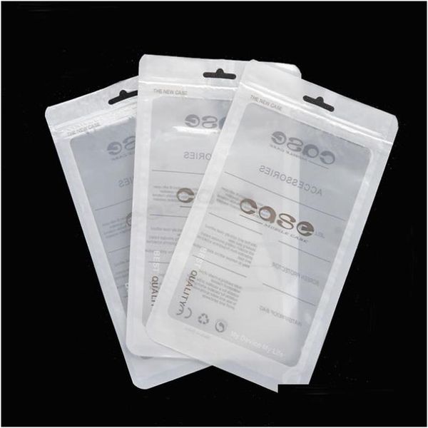 Sacs d'emballage 1000 pièces/lot 12x21cm, sac en plastique à fermeture éclair, accessoires de téléphone portable, étui mobile, emballage, vente en gros, Lz0779 Drop De Dhdz0