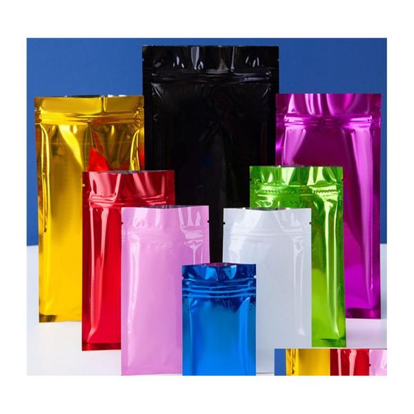 Sacs d'emballage 1Oz Alimentaire Mylar Zip Lock Emballage En Plastique Feuille D'aluminium Sac De Stockage De Fleurs Sèches Pochettes D'emballage Réutilisables Pour Café Et Otybz