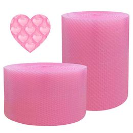 Verpakkingszakken 20 cm roze bellenfilmmerk Materiaal Schokbestendig schuim Roll Logistiek vulling Express verpakking