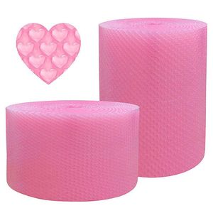 Packing Bags 20CM Pink Bubble Film Brand Material Shockproof Foam Roll Logistics Filling Express Packaging