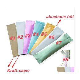 Verpakkingszakken Colorf Mylar Bag Kleine koffievoedsel Opslag Aluminium Folie Plastic Geur Proof Pouches Drop Delivery Office School Busine DHDMK