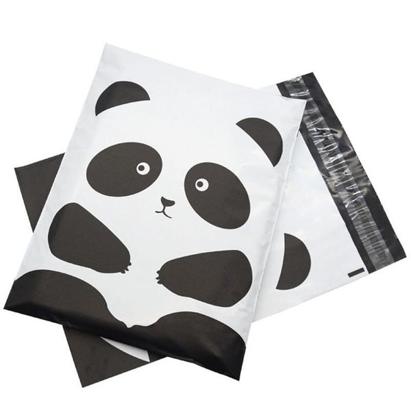 Bolsas de embalaje Panda Almacenamiento Logística Embalaje Bolsa de mensajería Tienda Transporte Mylar Postal Negocio Fiesta Fiesta Gota Entrega Oficina S DHD3W