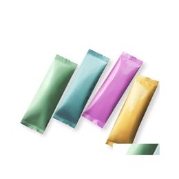 Verpakkingszakken Threesides afdichtontwerp Pure aluminiumfolie 15x3,5 cm klein pakket melktheepoeder Sugar Packets Mini Strip Tri DHW4T