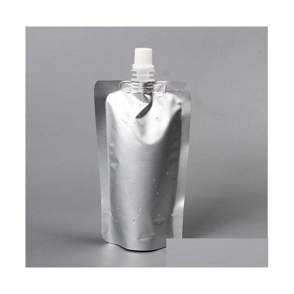 Sacs d'emballage en gros 150 ml de papier d'aluminium de qualité alimentaire Stand Up Bec Pochette Sac Drop Livraison Bureau École Business Industriel Dhwew