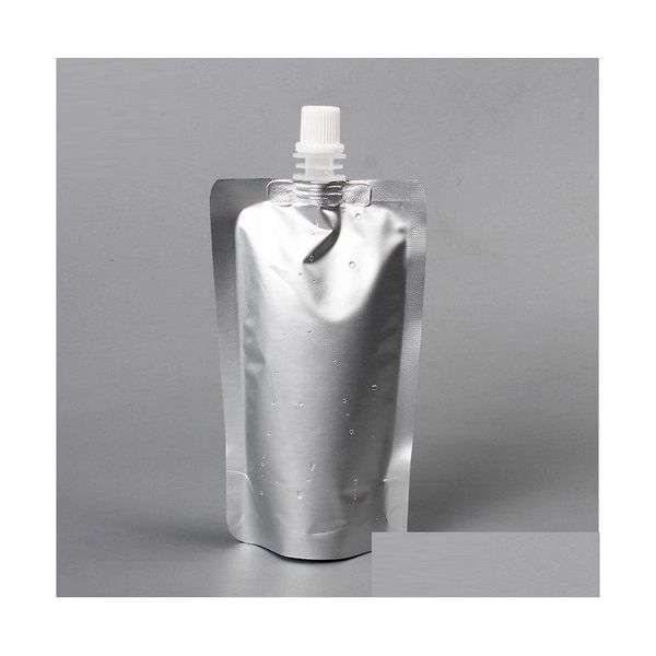 Bolsas de embalaje al por mayor 150 ml Sier Papel de aluminio Grado alimenticio Stand Up Spout Bolsa Bolsa Gota Entrega Oficina Escuela Negocio Industrial Otnio