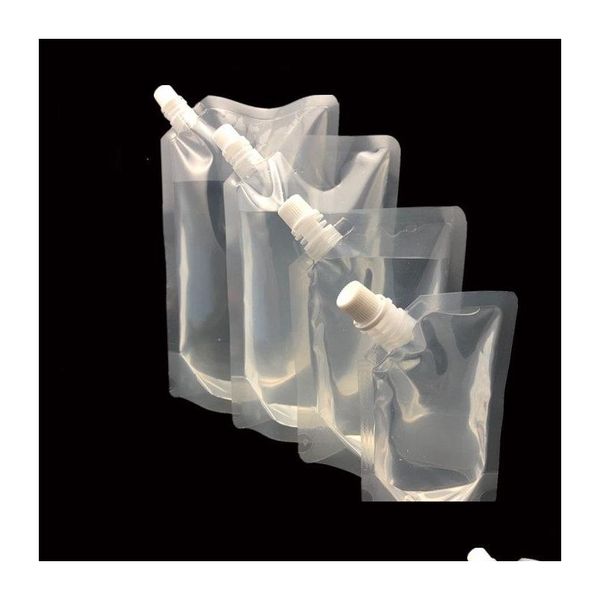 Sacs d'emballage en gros Doypack 250 ml 350 ml 420 ml 500 ml en plastique avec bec verseur liquide sac paquet boisson boisson pochette livraison directe hors otefn