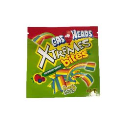 Sacs d'emballage en gros vides 600 mg têtes de gaz Mylar sacs anti-odeur Xtremes Bites Rainbow Berry Sweetly Edibles Gummies Package Drop D Dhpvc