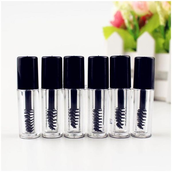 Bouteilles d'emballage 0,8 ml Mini tube de mascara vide transparent Flacon de crème pour les cils Flacon liquide Échantillon Conteneur cosmétique Tubes d'essai de voyage Dr Dhvau