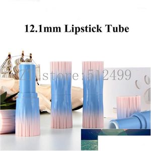 Emballage Bouteilles 10/20 / 50Pcs 12.1Mm Dégradé Rose Bleu Lèvre Rouge / Tube Cosmétique Rouge À Lèvres Pipe Shell Bricolage À La Main Nouveau Style Maquillage Pac Dhkr3