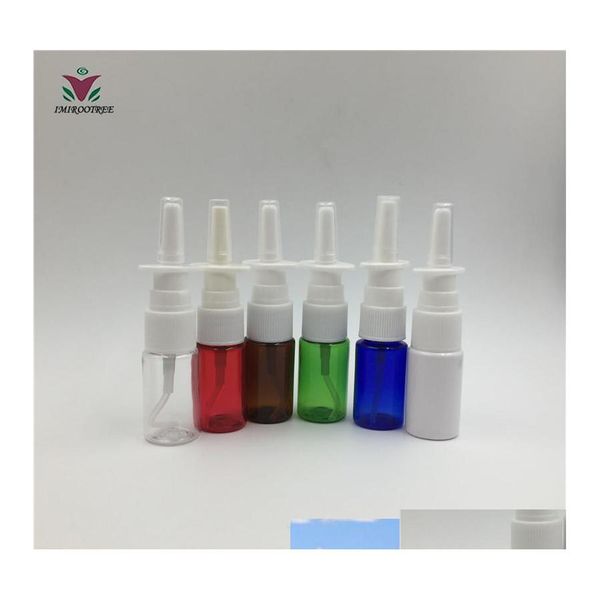 Botellas de embalaje 1000 Unids 10 Ml Pet Muticolor Medical Nasal Mist Atomizer Spray Bottle Drop Delivery Office School Business Industrial Otwgd