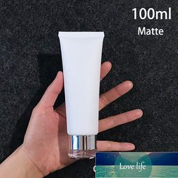 Bouteilles d'emballage tube en plastique de nettoyant de 100ml, récipient de lotion blanche de 100g, gel corporel, shampoing, emballage cosmétique gratuit