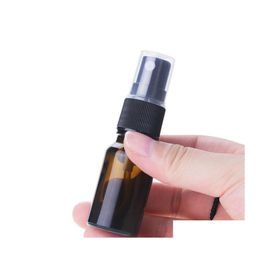Bouteilles d'emballage 100ml vide verre brun vaporisateur pompes d'atomiseur pour huiles essentielles voyage par BK maquillage portable désinfectant pour les mains Otr5P