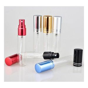 Botellas de embalaje 10Ml Parfum Atomizer Glass Frost Bottle Spray Fragancia recargable por aroma vacío para viajes Portable Sn1327 Drop D Dhhda