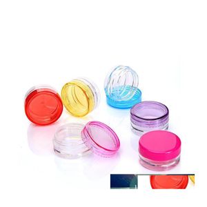 Bouteilles d'emballage 10pcs / set pot cosmétique vide pot clair fard à paupières poudre crème bouteille boîte petit échantillon maquillage lèvre conteneur stockage J Otiqv