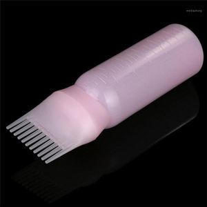 Bouteilles d'emballage 120ML brosse applicateur de bouteille de teinture pour cheveux distribution pour coloration de Salon teinture nettoyage à sec rechargeable avec peigne1