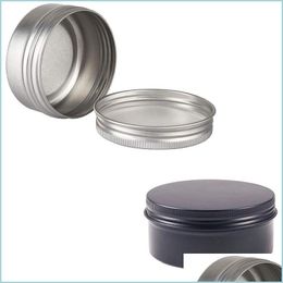 Verpakkingsflessen 24 stks 50g verpakkingsflessen metaal aluminium ronde blikjes doos sier lege cosmetische cr￨me jar pot case scr homeIndustry dh6to