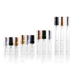 Verpakkingsflessen 2 ml L 5 ml 10 ml Clear Glass Spray Bottle Portable per Atomizer Mini Monster Testbuis Dunne flesjes SN2400 Drop Delivery Dhoaw