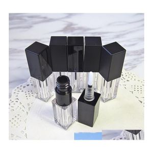 Bouteilles d'emballage 3,5 ml carrés mini échantillons tubes à lèvres bricolage en plastique élégant cosmétique liquide rouge à lèvres lipgloss plus dodu conteneur beauté à Otueg