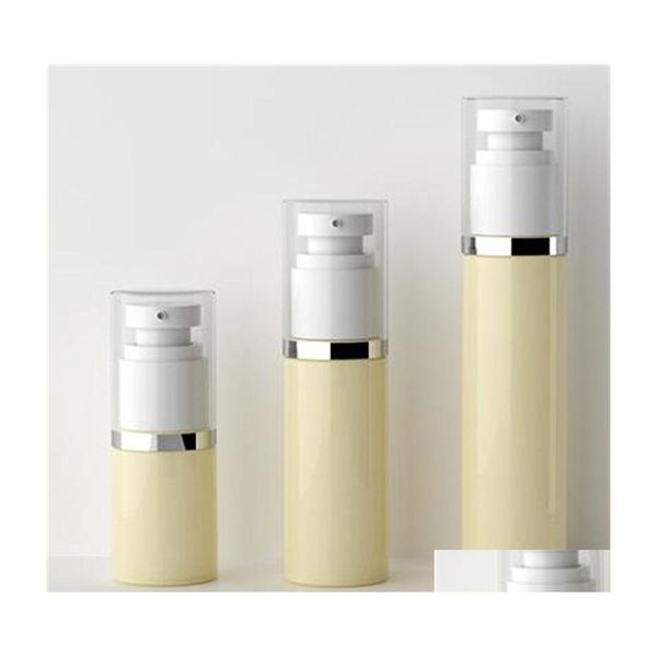 Bouteilles d'emballage 30 ml 50 ml 80 ml en plastique PET haut de gamme vide pompe à vide bouteille distributeur sans air conteneur de pot pour lotion maquillage Cosmet Dhmol