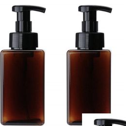 Bouteilles d'emballage 450 ml 15 oz distributeurs de savon moussant Petg pompe bouteille rechargeable conteneur voyage shampooing main liquide pour salle de bain goutte Otzri