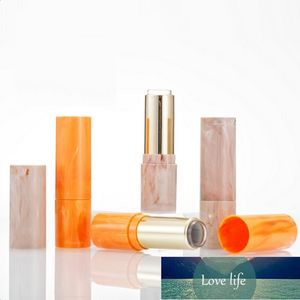 Botellas de embalaje 50 unids/lote tubos de bálsamo labial de lápiz labial vacío plástico mármol amarillo maquillaje embalaje DIY envases cosméticos